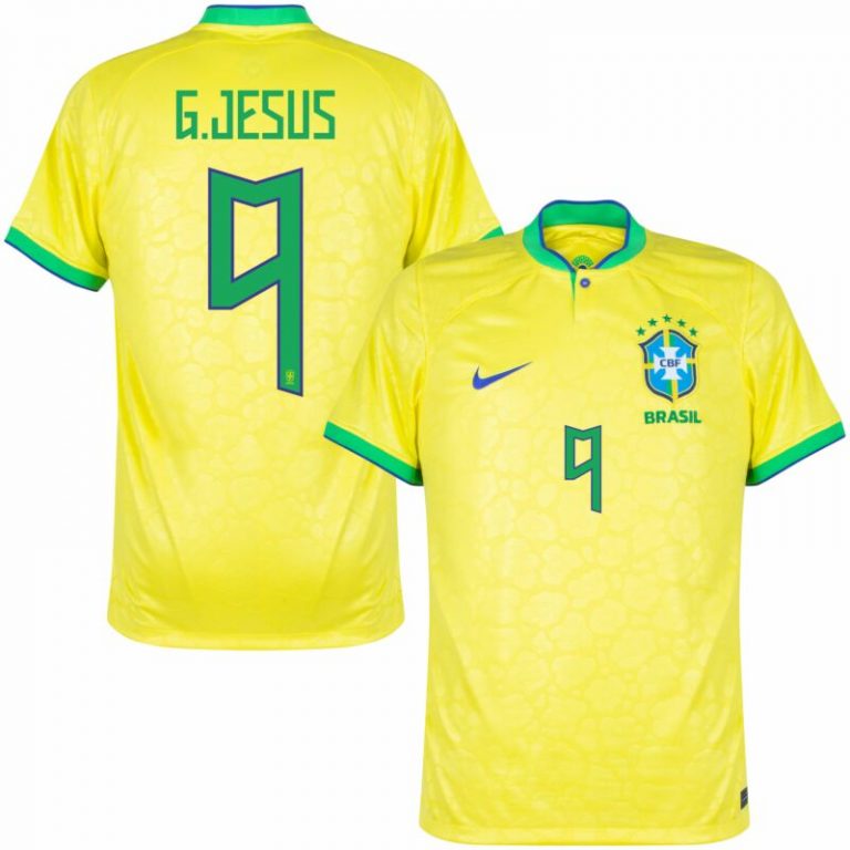 Maillot Gabriel Jesus Brésil Domicile Coupe Du Monde 2022